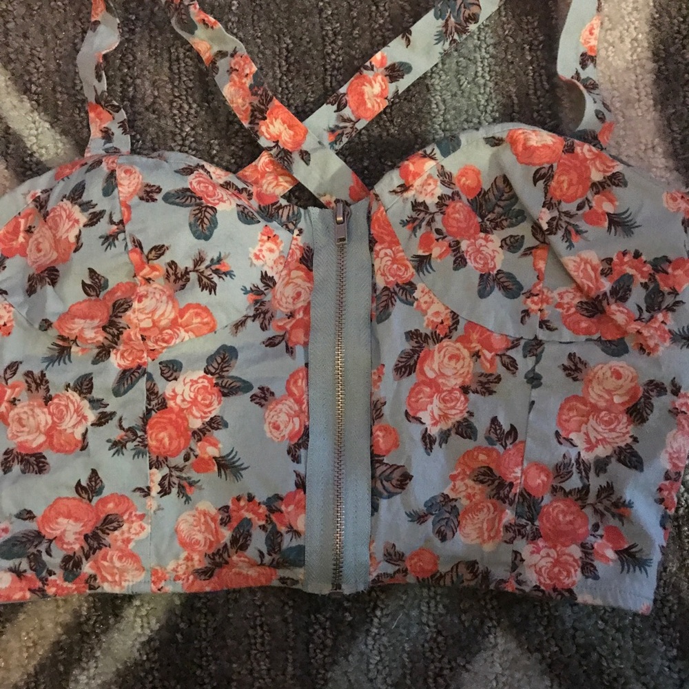 Floral crop top